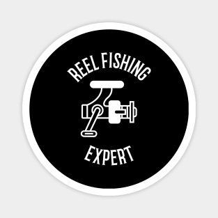 Reel Fishing Expert Fisherman Magnet